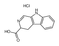L-3,4-dihydro-β-carboline-3-carboxylic acid hydrochloride Structure