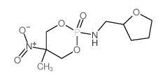 1,3,2-Dioxaphosphorinan-2-amine,5-methyl-5-nitro-N-[(tetrahydro-2-furanyl)methyl]-, 2-oxide结构式