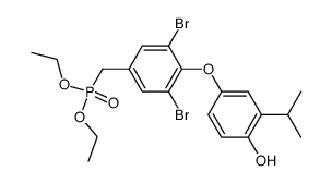 3,5-dibromo-4-(4-hydroxy-3-isopropylphenoxy)-benzyl phosphonic acid,diethyl ester Structure