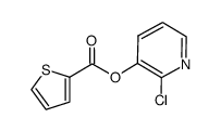 thiophene-2-carboxylic acid-2-chloro-pyridinyl-3-yl ester结构式