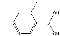 4-Fluoro-2-methylpyridine-5-boronic acid结构式
