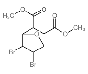 7-Oxabicyclo[2.2.1]heptane-2,3-dicarboxylicacid, 5,6-dibromo-, dimethyl ester, endo,trans- (8CI) Structure