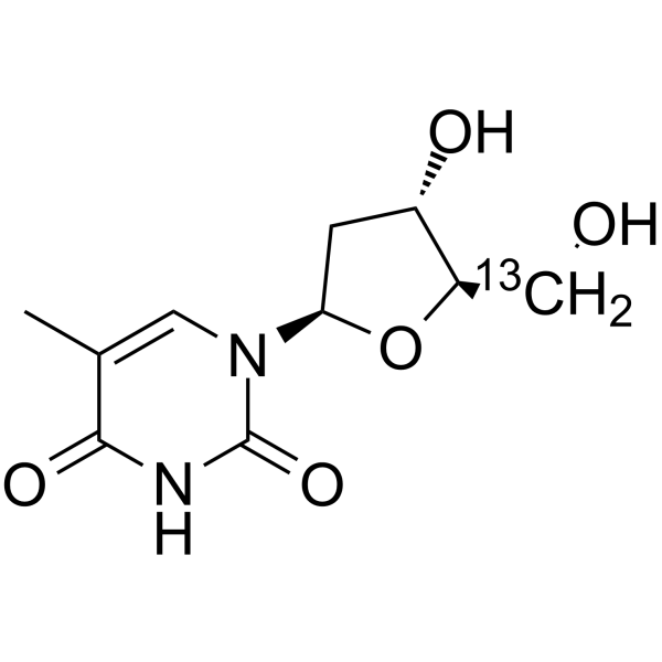Thymidine-13C-1 Structure