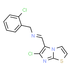 N-(2-CHLOROBENZYL)-N-[(6-CHLOROIMIDAZO[2,1-B][1,3]THIAZOL-5-YL)METHYLENE]AMINE结构式