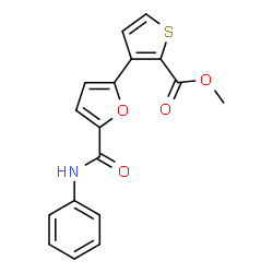 METHYL 3-[5-(ANILINOCARBONYL)-2-FURYL]-2-THIOPHENECARBOXYLATE结构式