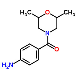 (4-AMINO-PHENYL)-(2,6-DIMETHYL-MORPHOLIN-4-YL)-METHANONE结构式