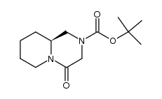 (S)-2-tert-butoxycarbonyl-4-oxooctahydro-2H-pyrido[1,2-a]pyrazine Structure
