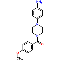 4-[4-(4-METHOXYBENZOYL)PIPERAZIN-1-YL]ANILINE structure