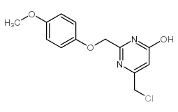 6-(CHLOROMETHYL)-2-[(4-METHOXYPHENOXY)METHYL]PYRIMIDIN-4-OL Structure