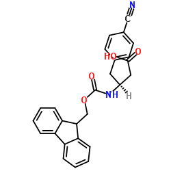 Fmoc-(S)-3-Amino-4-(4-cyanophenyl)-butyric acid Structure