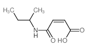 2-Butenoic acid,4-[(1-methylpropyl)amino]-4-oxo-, (2Z)- Structure