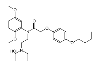 2-(4-butoxyphenoxy)-N-[2-(diethylamino)ethyl]-N-(2,5-dimethoxyphenyl)acetamide,hydrochloride结构式