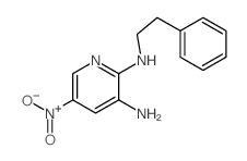 5-nitro-N-phenethyl-pyridine-2,3-diamine Structure