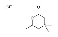 4,4,6-trimethylmorpholin-4-ium-2-one,chloride结构式