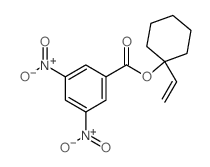 Cyclohexanol,1-ethenyl-, 1-(3,5-dinitrobenzoate)结构式