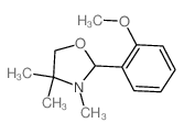 Oxazolidine,2-(2-methoxyphenyl)-3,4,4-trimethyl- Structure