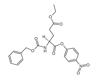 N-Benzyloxycarbonyl-L-glutaminsaeure-5-ethylester-1-(4-nitro-phenylester) Structure