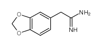 1,3-苯并间二氧杂环戊烯-5-盐酸乙脒结构式