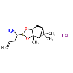 (R)-BoroAlg(+)-Pinanediol-hydrochloride结构式