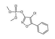 Phosphoric acid, 4-chloro-5-phenyl-3-isoxazolyl dimethyl ester结构式