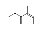 (Z)-2-ethyl-3-methyl-penta-1,3-diene结构式