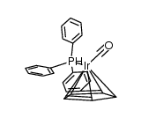 (η5-cyclopentadienyl)iridium(carbonyl)(triphenylphosphine) Structure