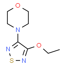 Morpholine, 4-(4-ethoxy-1,2,5-thiadiazol-3-yl)- (9CI)结构式