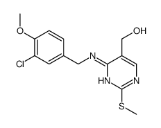 [4-[(3-chloro-4-methoxyphenyl)methylamino]-2-methylsulfanylpyrimidin-5-yl]methanol Structure