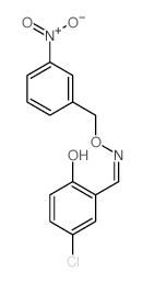 Benzaldehyde,5-chloro-2-hydroxy-, O-[(3-nitrophenyl)methyl]oxime structure