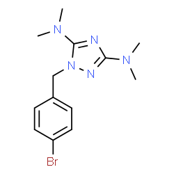 1-(4-BROMOBENZYL)-N3,N3,N5,N5-TETRAMETHYL-1H-1,2,4-TRIAZOLE-3,5-DIAMINE Structure