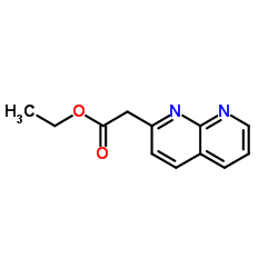 Ethyl 1,8-naphthyridin-2-ylacetate Structure
