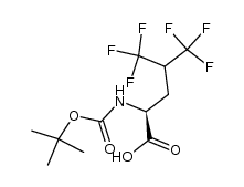 (S)-N-Boc-5,5,5,5,5,5-Hexafluoroleucine结构式