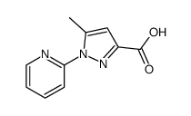 5-methyl-1-pyridin-2-yl-1H-pyrazole-3-carboxylic acid structure