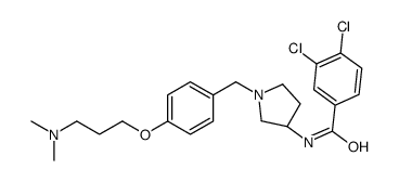 3,4-Dichloro-N-[(3S)-1-{4-[3-(dimethylamino)propoxy]benzyl}-3-pyr rolidinyl]benzamide Structure