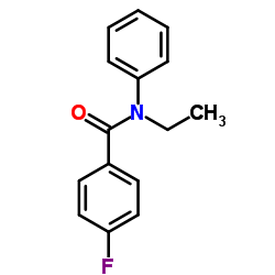 N-Ethyl-4-fluoro-N-phenylbenzamide结构式