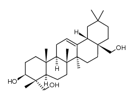 3β,23,28-trihydroxy-olean-12-ene结构式