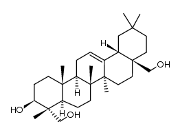 3β,23,28-trihydroxy-olean-12-ene Structure