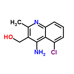 (4-Amino-5-chloro-2-methyl-3-quinolinyl)methanol Structure