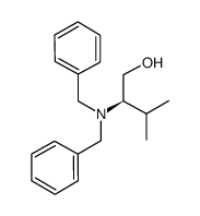 (r)-2-(dibenzylamino)-3-methyl-1-butanol structure