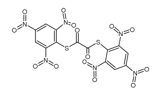 S,S'-bis(2,4,6-trinitrophenyl) dithiooxalate结构式