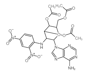 Adenine,9-[2-deoxy-2-(2,4-dinitroanilino)-a-D-glucopyranosyl]-, 3',4',6'-triacetate (7CI,8CI)结构式