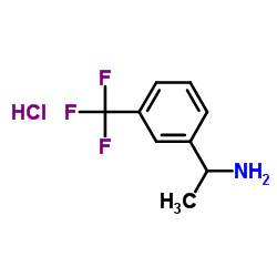 1-(3-(三氟甲基)苯基)乙胺盐酸盐结构式
