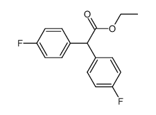 Bis-(4-fluoro-phenyl)-aceticacidethylester Structure