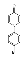 1-(4-bromo-phenyl)-1H-pyridin-4-one结构式
