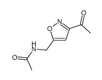 Acetamide,N-[(3-acetyl-5-isoxazolyl)methyl]- Structure