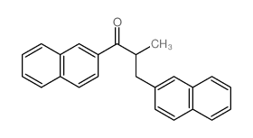 1-Propanone,2-methyl-1,3-di-2-naphthalenyl- Structure