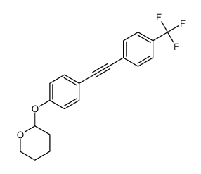 4-tetrahydropyranyloxy-4'-trifluormethyltolan结构式