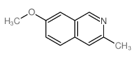 7-甲氧基-3-甲基异喹啉结构式
