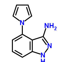 4-(1H-Pyrrol-1-yl)-1H-indazol-3-amine结构式