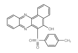 6-(4-methylphenyl)sulfonyl-7H-benzo[a]phenazin-5-one结构式